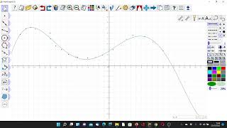 MathGraph32 : Approximate a set of points with a polynomial function curve