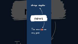 Is “news” singular or plural?