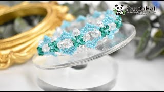 How to Make Glass Beaded Bracelet 【Beading with PandaHall】