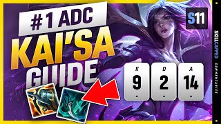 BEST S11 ADC - Kai'sa - How To HARD CARRY w/ Kai'sa In Season 11 CHALLENGER Guide