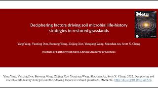 iMeta | Deciphering factors driving soil microbial life-history strategies in restored grasslands