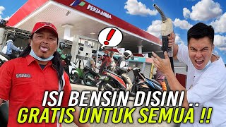 POM BENSIN PALING ANEH !! SEMUA YANG ISI BENSIN DISINI GRATIS , GA BOLEH BAYAR !!