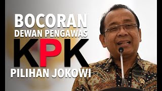 Ini Bocoran Dewan Pengawas KPK Pilihan Jokowi