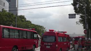 多摩市唐木田建設現場火災現場① 2018/7/26