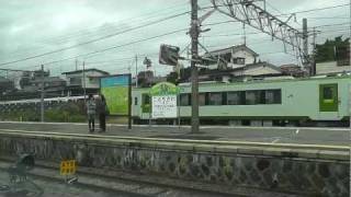 車窓 あずさ12号　茅野～小淵沢 Train window Azusa Limited express12 ,Chino→Kobuchizawa