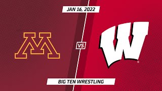 Select Matches: Wisconsin vs. Minnesota | Big Ten Wrestling | Jan. 16, 2022