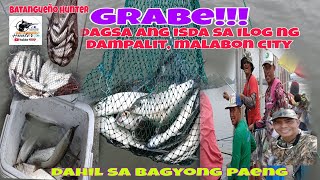 DAGSA ANG ISDA SA ILOG NG DAMPALIT, MALABON CITY DAHIL SA PAGYONG PAENG