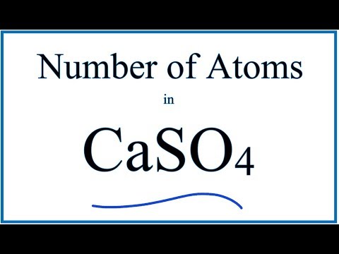 How many atoms does CaSO4?