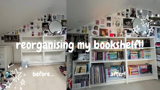 reorgnise my bookshelf with me!