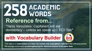 258 Academic Words Ref from "Capitalism will eat democracy -- unless we speak up | TED Talk"