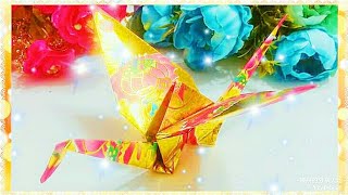 摺紙鶴(有詳細解說)/折纸鹤/origami crane/origami tutorials/折纸教学/折り紙ピンセット/Origami/折り紙/종이 접기[摺紙教學#30][宸辰的分享天地STAR