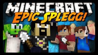 Minecraft Mini-Game: EPIC SPLEGG! w/ AntVenom \u0026 Friends!