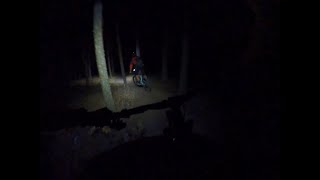 Mikes Trail in Pineview Kamloops at night