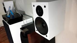 Amazing NHT Super One Bookshelf Speakers.  Jazz  /Rock Track Guitar Solos