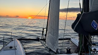 Sailing across the Bay of Biscay in December