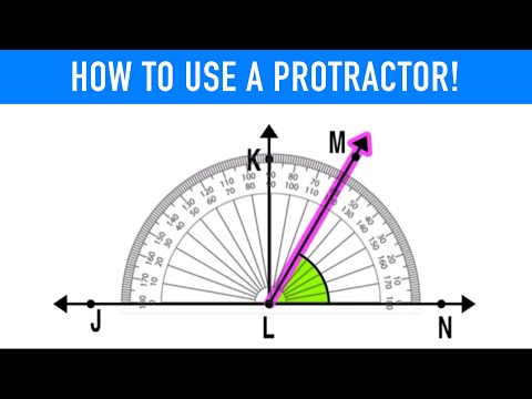 How do you use a protractor step by step?