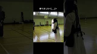 【剣道】惚れ惚れ！お手本のような面打ち！【攻め足】#shorts