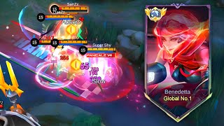 EPIC COMEBACKS!! BENEDETTA VS GLOBAL PAQUITO IN EXP LANE 🔥 HARD CARRY | MOBILE LEGENDS