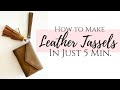 How To Make Leather Tassels