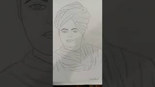 Swami Vivekananda Sketch🧑‍🎨 #shorts😎 #art #drawing #viral🔥