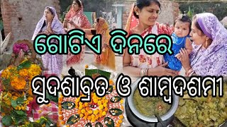 ଗୋଟିଏ ଦିନରେ ପଡିଲା ସୁଦଶାବ୍ରତ ଓ ଶାମ୍ବଦଶମୀ//ଆମେ କେମିତି ପାଳନ କରିଲୁ??//Jina Vlogs