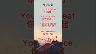 你是最棒的，用英语怎么说。 #英语 Learn Chinese for beginners - basic Chinese - Chinese vocabulary #209