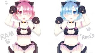 【MMD】從零開始 Ram \u0026 Rem 拉姆與雷姆 - シュレディンガイガーのこねこ 薛丁格的小貓