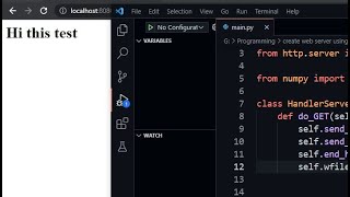 how to make web server using python