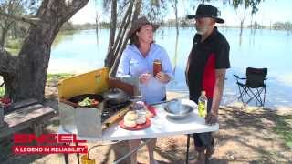 Jo Clews and Ernie Dingo cook 'Osso Bucco'