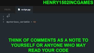 Codecademy Python Lesson- Comments