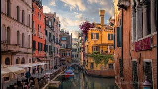 4K Film, Exploring Venice by boat and by feet 1 hour