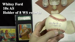 Autograph baseball collection • The Vintage Composer
