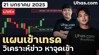 🔴Live วางแผนเทรดทอง 21 มกราคม 2025 | โซน TP และ SL | วางแผนเทรดทอง l วิเคราะห์ทองรายวัน