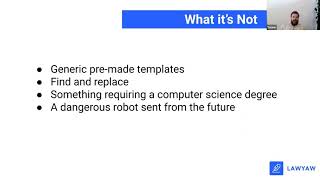 Lawyaw Demo for SDCBA - Beyond Court Forms: What's New With Lawyaw's Programmable Documents