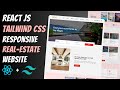 Complete Responsive REAL ESTATE Website using REACT JS & TAILWIND CSS | React Tailwind Project 🔥🔥