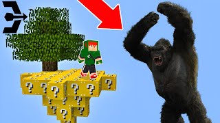 ILHA DE LUCKY BLOCK VS KING KONG NO MINECRAFT!! (Sorte ou Azar?)