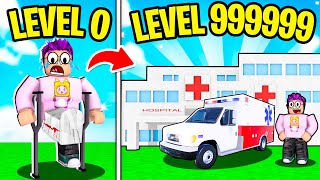 Can We Build A MAX LEVEL ROBLOX HOSPITAL TYCOON!? (SECRET SKINS UNLOCKED!)