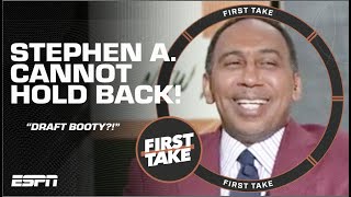 DRAFT BOOTY?! Stephen A. CANNOT STOP LAUGHING at Mad Dog’s statement 😆 | First Take