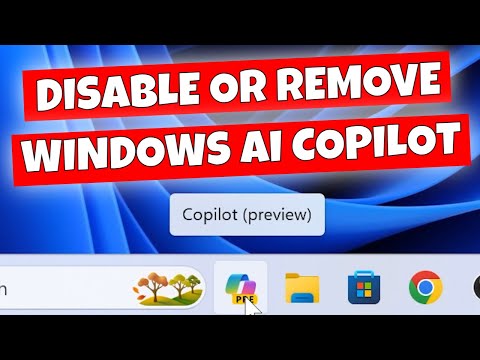 Как удалить или отключить Windows Copilot AI Assistant