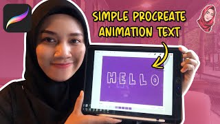 ANIMATION TEXT PROCREATE TUTORIAL - WIGGLE TEXT TUTORIAL