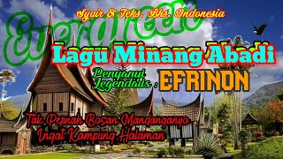 Lagu Minang Legendaris Efrinon