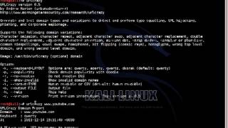 Kali Linux UrlCrazy Tool