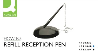 How to refill the Q-CONNECT reception pen