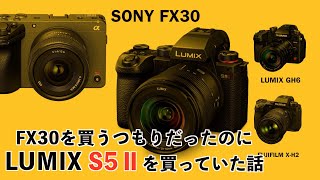 SONY FX30を買うつもりがLUMIX S5Ⅱを買った話