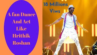 A fan Dance And Act Like Hrithik Roshan Character Rohit Mehra From Koi Mil Gaya | Sameer DDC ||