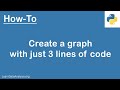 Python Tutorial | Create a graph with just 3 lines of code