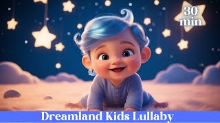 Dreamland Lullaby | 30-Minute Soft Piano & Gentle Voice for Baby Sleep