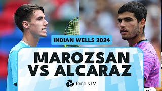 Carlos Alcaraz vs Fabian Marozsan Highlights | Indian Wells 2024
