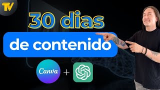 Crear y planificar 30 días de contenido con Inteligencia Artificial y Canva