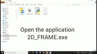 Building Frame 2D analysis python gui app